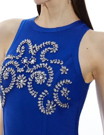 Rochie medie Karen Millen, albastru Albastru