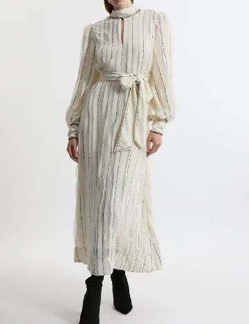 Rochie lunga Karen Millen, ecru Alb