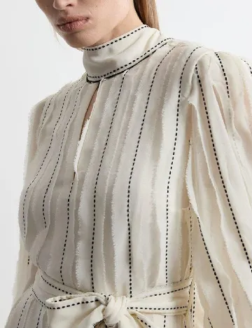 Rochie lunga Karen Millen, ecru Alb