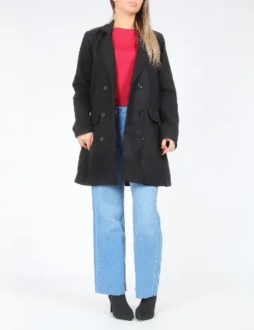 Palton SHEIN, negru Negru