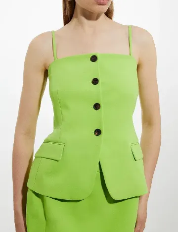 Rochie lunga Karen Millen, verde Verde