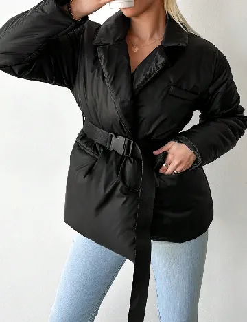 Geaca SHEIN, negru Negru