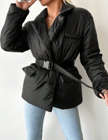 Geaca SHEIN, negru Negru