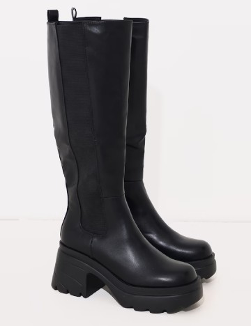Cizme PrettyLittleThing, negru