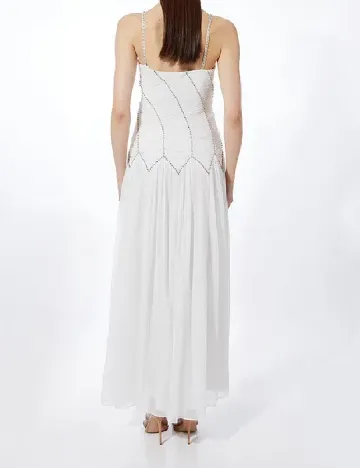 Rochie lunga Karen Millen, alb Alb
