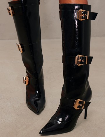 Cizme PrettyLittleThing, negru