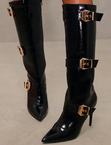 Cizme PrettyLittleThing, negru Negru