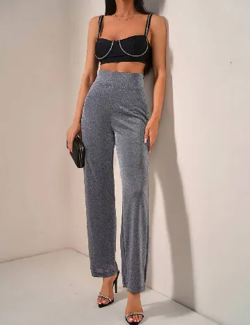 Pantaloni SHEIN, argintiu Gri
