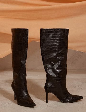 Cizme PrettyLittleThing, negru