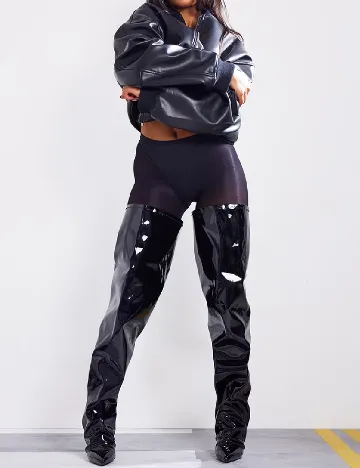 Cizme PrettyLittleThing, negru Negru