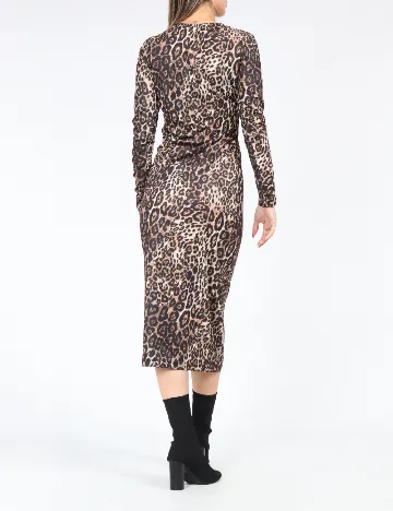 Rochie medie Samdan, animal print Animal print
