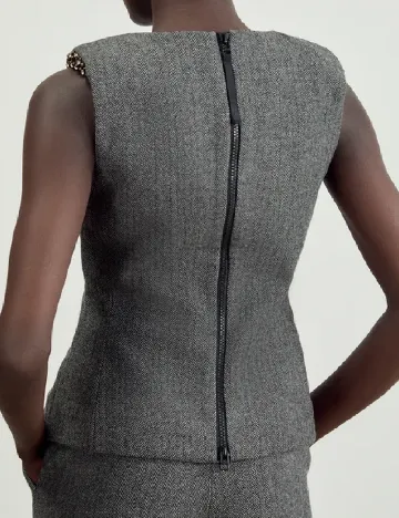 Top Karen Millen, gri Gri