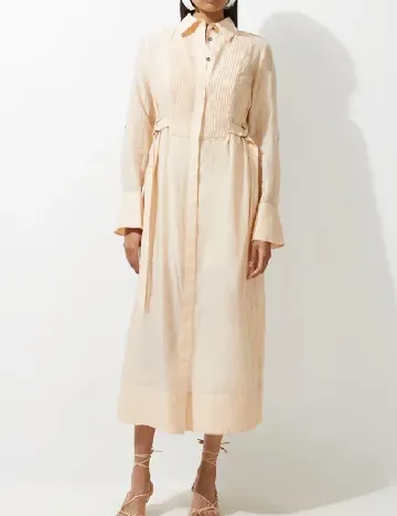 Rochie medie Karen Millen, crem Crem