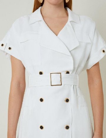 Rochie medie Karen Millen, alb