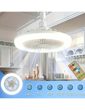 Lustra LED cu ventilator SHEIN, alb