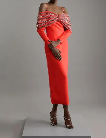 Rochie medie Karen Millen, portocaliu Portocaliu