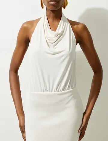 Rochie medie Karen Millen, ecru Alb