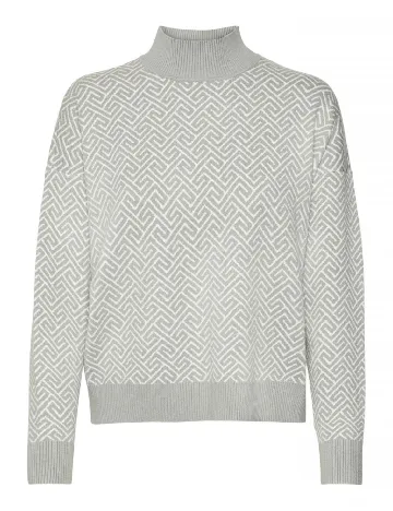 Pulover Vero Moda, gri/alb Gri