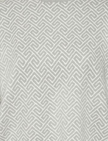 Pulover Vero Moda, gri/alb