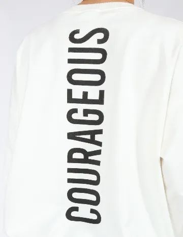 Bluza Oversize Shein Kids, alb Alb