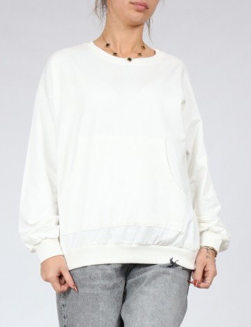 Bluza Oversize Shein Kids, alb