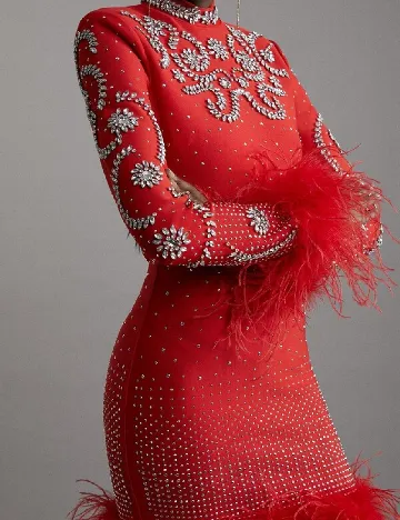 Rochie scurta Karen Millen, rosu Rosu