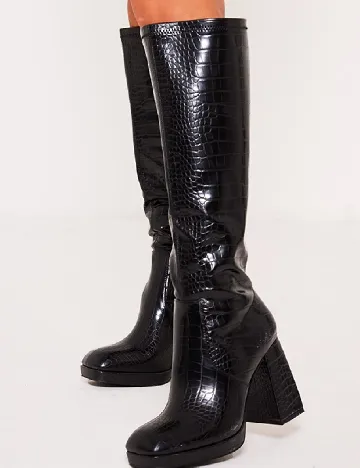 Cizme PrettyLittleThing, negru Negru