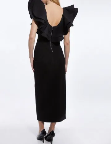 Rochie lunga Karen Millen, negru Negru
