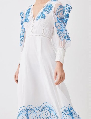 Rochie medie Karen Millen, alb