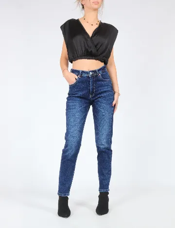 Top SHEIN, negru Negru
