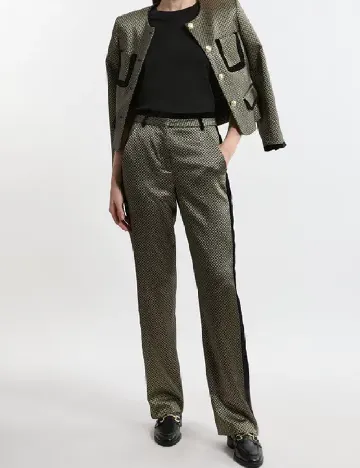 Pantaloni Karen Millen, bej Crem