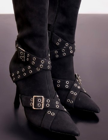 Cizme PrettyLittleThing, negru