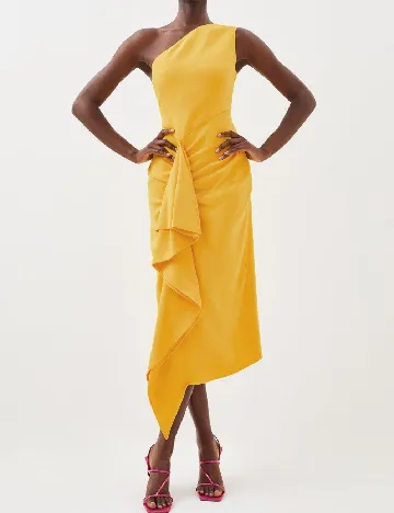 Rochie medie Karen Millen, galben Galben