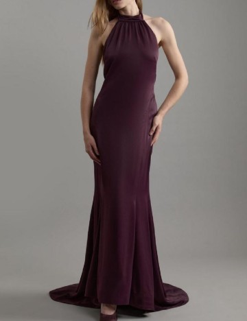 Rochie lunga Karen Millen, pruna