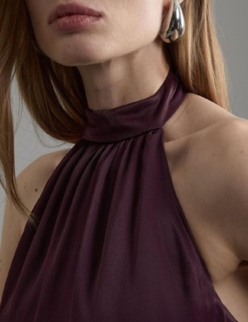 Rochie lunga Karen Millen, pruna