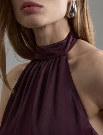 Rochie lunga Karen Millen, pruna Mov