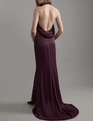 Rochie lunga Karen Millen, pruna