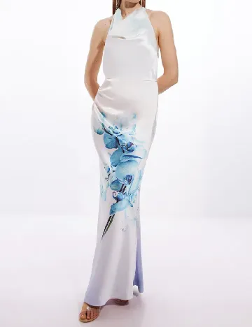 Rochie lunga Karen Millen, alb Alb