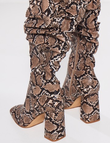 Cizme PrettyLittleThing, animal print