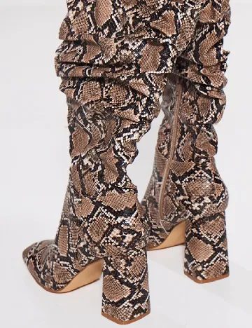 Cizme PrettyLittleThing, animal print Animal print