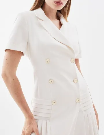 Rochie medie Karen Millen, ecru Alb