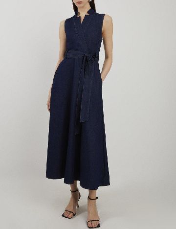 Rochie lunga Karen Millen, albastru