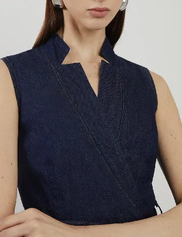 Rochie lunga Karen Millen, albastru Albastru