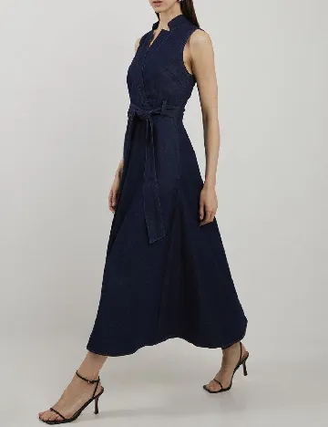 Rochie lunga Karen Millen, albastru Albastru