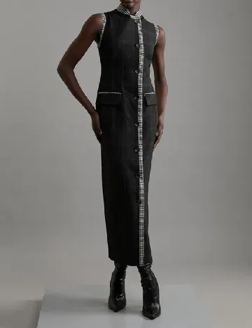 Rochie lunga Karen Millen, negru Negru