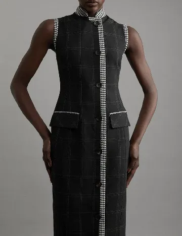 Rochie lunga Karen Millen, negru Negru