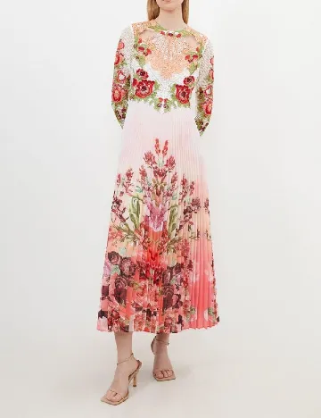 Rochie lunga Karen Millen, floral print Floral print