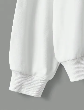Compleu Shein Kids, alb/bleumarin Alb