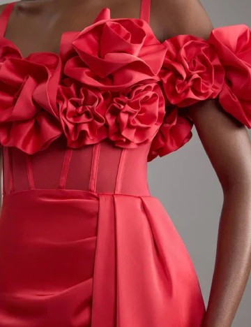 Rochie lunga Karen Millen, rosu