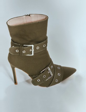 Botine PrettyLittleThing, verde